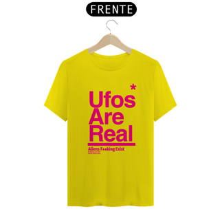 Nome do produto Camiseta Ufos Are  Real Cores Variadas, Logo Pink