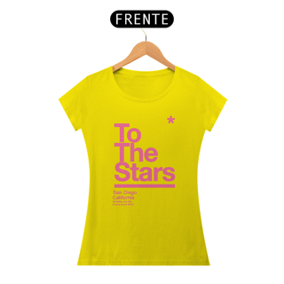 Nome do produto Camiseta Baby Look  Feminina   To The Stars Rosa Claro  Magenta