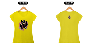 Nome do produto Camiseta Feminina Cat How To Destroy Huimans, Cores Variadas 