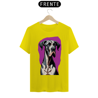 Nome do produto Camiseta Cachorro  Aquarela  Roxo