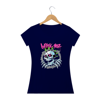 Nome do produto Camiseta  blink 182  caveira  Quality   Feminina 