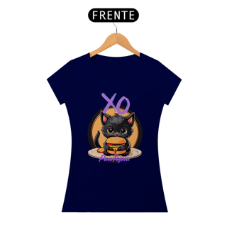 Nome do produto Camiseta Gato Fofo Com Hamburguer Pawtopia Oficial