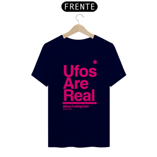Nome do produto Camiseta Ufos Are  Real Cores Variadas, Logo Pink