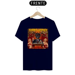 Nome do produto Camiseta Zumbis do Espaço  Bode Do rock (Versão Bordas Personalizadas)