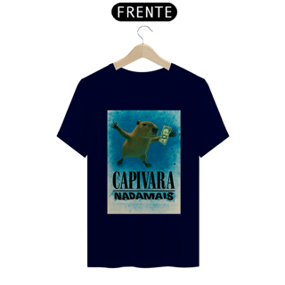 Nome do produto Camiseta Nirvana Nevermind  Paródia  Capivara Nadamais