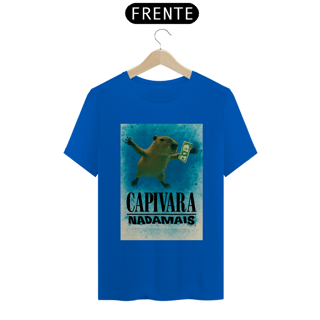 Nome do produto Camiseta Nirvana Nevermind  Paródia  Capivara Nadamais
