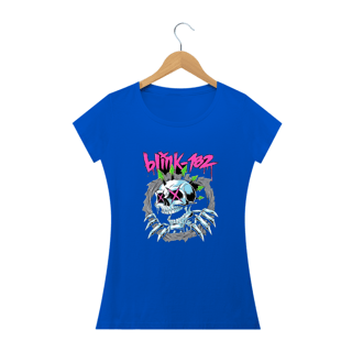 Nome do produto Camiseta  blink 182  caveira  Quality   Feminina 