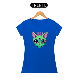 Nome do produto Camiseta Gato Alien, Original Space182  Feminina , 182S , Cores Variadas SUPER PROMOçÂO