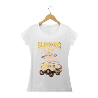 Nome do produto Camiseta blink 182 Kombi amarela e Disco Voador com Aliens