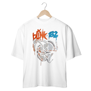 Nome do produto Camiseta blink 182 Bunny Oversized 100 Por Cento Algodão Fio 20.1 penteado e gramatura de 220g.  CAMISETA OVERSIZED  PREMIUM