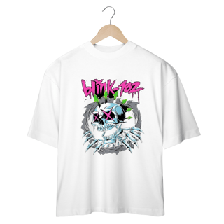 Nome do produto Camiseta blink 182 Oversized 100 Por Cento  Algodão Fio 20.1 penteado   CAMISETA OVERSIZED  PREMIUMe gramatura de 220g.  SUPER PROMOÇÃO 