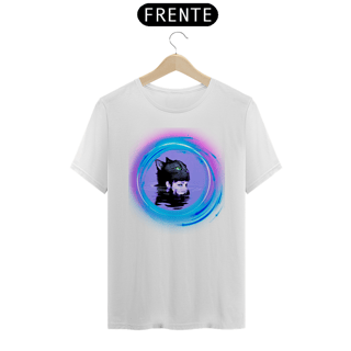 Nome do produto Camiseta  Gato e a Menina no Lago 