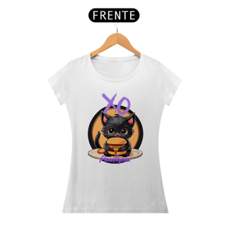 Nome do produto Camiseta Gato Fofo Com Hamburguer Pawtopia Oficial