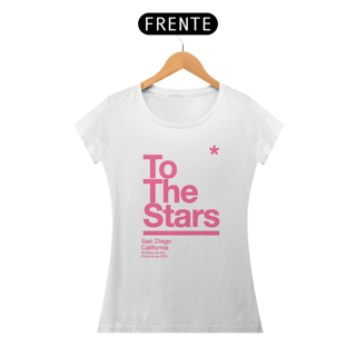Nome do produto Camiseta Baby Look  Feminina   To The Stars Rosa Claro  Magenta