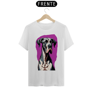 Nome do produto Camiseta Cachorro  Aquarela  Roxo