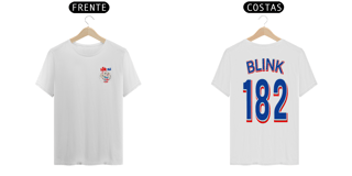 Nome do produto Camiseta blink 182 Estampa frente  e Costas