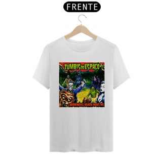 Nome do produto Camiseta Zumbis do Espaço (Versão Bordas Padrões)