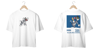 Nome do produto Camiseta Tom, We Are Best Friends Tom & Jerry, CAMISETA OVERSIZED  PREMIUM
