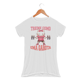 Nome do produto Camiseta Acadêmia, Gym,  Sport Dry UV Para Malhar,Treine com uma Garota, Camiseta Femiina,Hello Kitty