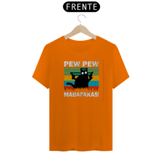 Nome do produto Camiseta Gato Pew Pew Madafakas