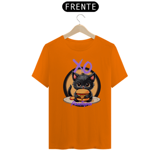 Nome do produto Camiseta Gato Fofo Com hamburguer