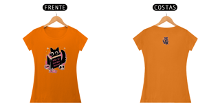 Nome do produto Camiseta Feminina Cat How To Destroy Huimans, Cores Variadas 