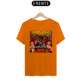 Nome do produto Camiseta Zumbis do Espaço  Bode Do rock (Versão Bordas Personalizadas)