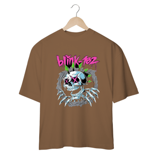 Nome do produto Camiseta blink 182 Oversized 100 Por Cento  Algodão Fio 20.1 penteado   CAMISETA OVERSIZED  PREMIUMe gramatura de 220g.  SUPER PROMOÇÃO 