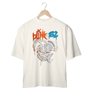 Nome do produto Camiseta blink 182 Bunny Oversized 100 Por Cento Algodão Fio 20.1 penteado e gramatura de 220g.  CAMISETA OVERSIZED  PREMIUM