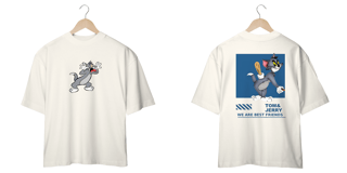 Nome do produto Camiseta Tom, We Are Best Friends Tom & Jerry, CAMISETA OVERSIZED  PREMIUM