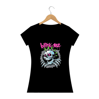 Nome do produto Camiseta  blink 182  caveira  Quality   Feminina 