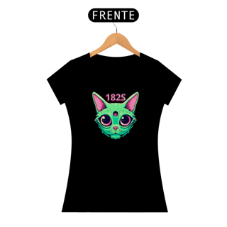 Nome do produto Camiseta Gato Alien, Original Space182  Feminina , 182S , Cores Variadas SUPER PROMOçÂO