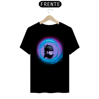 Nome do produto Camiseta  Gato e a Menina no Lago 