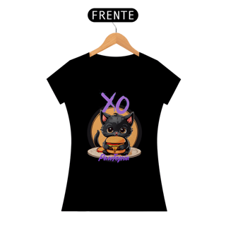 Nome do produto Camiseta Gato Fofo Com Hamburguer Pawtopia Oficial