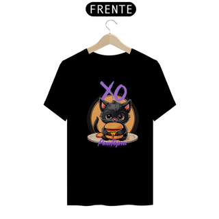 Nome do produto Camiseta Gato Fofo Com hamburguer