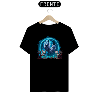 Nome do produto Camiseta Lobos,e Gatos Unidos Pawtopia Oficial