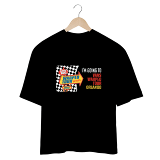 Nome do produto CAMISETA  OVERSIZED WARPED TOUR  2025 SEM FUNDO AZUL
