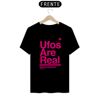 Nome do produto Camiseta Ufos Are  Real Cores Variadas, Logo Pink