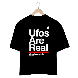 Nome do produto Camiseta Ufos Are Real Oversized  CAMISETA OVERSIZED  PREMIUM