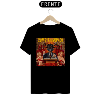 Camiseta Zumbis do Espaço  Bode Do rock (Versão  Bordas Padrões)