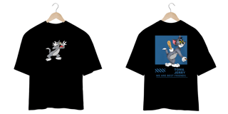Nome do produto Camiseta Tom, We Are Best Friends Tom & Jerry, CAMISETA OVERSIZED  PREMIUM