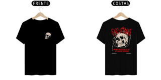 Nome do produto Camiseta Caveira Crânio Punk Rock Streetwear
