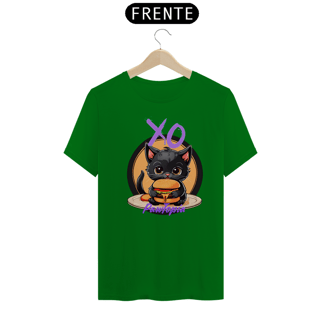 Nome do produto Camiseta Gato Fofo Com hamburguer
