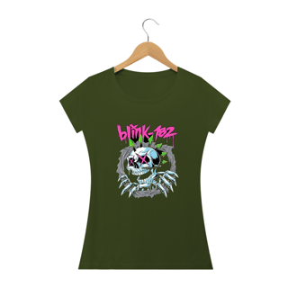 Nome do produto Camiseta  blink 182  caveira  Quality   Feminina 