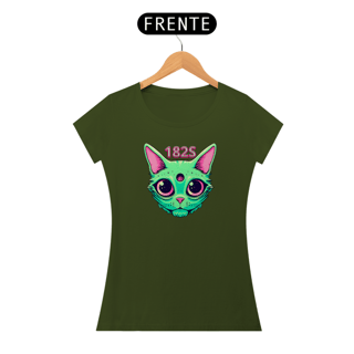 Nome do produto Camiseta Gato Alien, Original Space182  Feminina , 182S , Cores Variadas SUPER PROMOçÂO