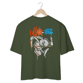 Nome do produto Camiseta blink 182 Bunny Oversized 100 Por Cento Algodão Fio 20.1 penteado e gramatura de 220g.  CAMISETA OVERSIZED  PREMIUM