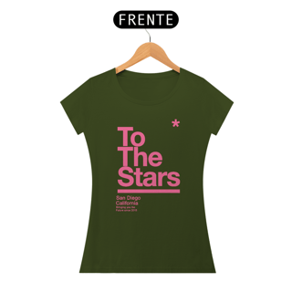 Nome do produto Camiseta Baby Look  Feminina   To The Stars Rosa Claro  Magenta
