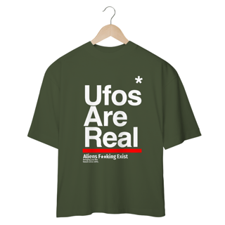 Nome do produto Camiseta Ufos Are Real Oversized  CAMISETA OVERSIZED  PREMIUM