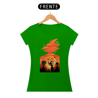 Nome do produto Camiseta Dragon Ball Z Feminina  Paisagem Goku SUPER PROMOÇÃO