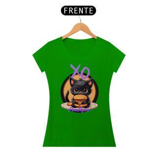 Nome do produto Camiseta Gato Fofo Com Hamburguer Pawtopia Oficial